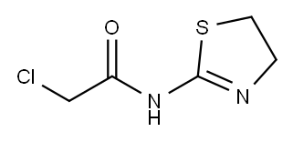 2-CHLORO-N-(4,5-DIHYDRO-1,3-THIAZOL-2-YL)ACETAMIDE 结构式