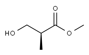 (S)-(+)-3-羟基-2-甲基丙酸甲酯 结构式