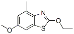 Benzothiazole, 2-ethoxy-6-methoxy-4-methyl- (9CI) Structure