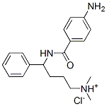 [4-[(4-aminobenzoyl)amino]-4-phenyl-butyl]-dimethyl-azanium chloride Structure