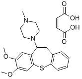1-(7,8-Dimethoxydibenzo(b,f)thiepin-10-yl)-4-methylpiperazine maleate Structure