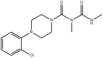 1-(2,4-Dimethylallophanoyl)-4-(2-chlorophenyl)piperazine Struktur