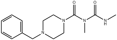 1-(2,4-Dimethylallophanoyl)-4-benzyl piperazine Structure