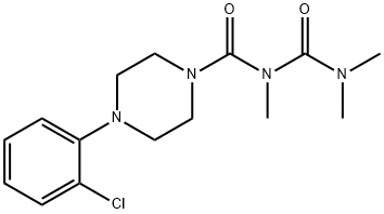 1-(2-Chlorophenyl)-4-(2,4,4-trimethylallophanoyl)piperazine Structure