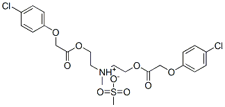 bis[2-[2-(p-chlorophenoxy)-1-oxoethoxy]ethyl]methylammonium methanesulphonate  Structure