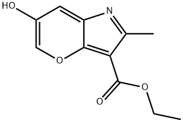 Pyrano[3,2-b]pyrrole-3-carboxylic acid, 6-hydroxy-2-methyl-, ethyl ester (9CI)|