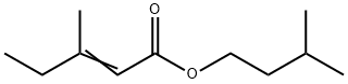 2-Pentenoic acid, 3-Methyl-, 3-Methylbutyl ester Structure