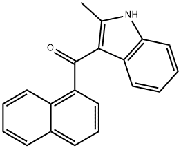 (2-甲基-1H-吲哚-3-基)-1-萘基甲酮 结构式