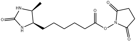 (4R,5S)-5-甲基-2-氧代-4-咪唑烷己酸 2,5-二氧代-1-吡咯烷基酯 结构式
