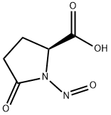(S) -1-亚硝基-5-氧吡咯烷-2-羧酸, 80754-96-7, 结构式