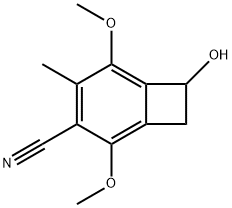 Bicyclo[4.2.0]octa-1,3,5-triene-3-carbonitrile, 7-hydroxy-2,5-dimethoxy-4-methyl- (9CI) Structure