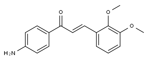 (2E)-1-(4-aminophenyl)-3-(2,3-dimethoxyphenyl)prop-2-en-1-one Structure