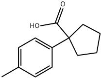1-(对甲苯基)-1-环戊羧酸 结构式