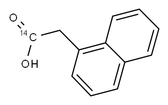 A-NAPHTHYLACETIC ACID-CARBOXY-14C 结构式