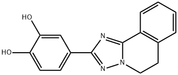 1,2-Benzenediol, 4-(5,6-dihydro(1,2,4)triazolo(5,1-a)isoquinolin-2-yl) - Structure