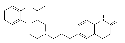2(1H)-QUINOLINONE, 3,4-DIHYDRO-6-(3-(4-(2-ETHOXYPHENYL)-1-PIPERAZINYL) PROPYL)-, 80834-63-5, 结构式