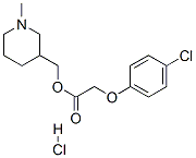 (1-methyl-3-piperidinyl)methyl (4-chlorophenoxy)acetate hydrochloride Struktur