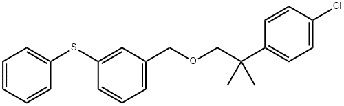 1-((2-(4-Chlorophenyl)-2-methylpropoxy)methyl)-3-(phenylthio)benzene Structure