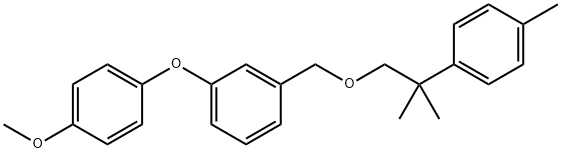 1-(4-Methoxyphenoxy)-3-((2-(4-methylphenyl)-2-methylpropoxy)methyl)ben zene Structure