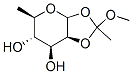 1,2-O-(1-methoxyethylidene)rhamnopyranose Struktur