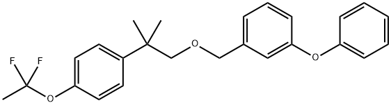 1-((2-(4-(1,1-Difluoroethoxy)phenyl)-2-methylpropoxy)methyl)-3-phenoxy benzene Structure