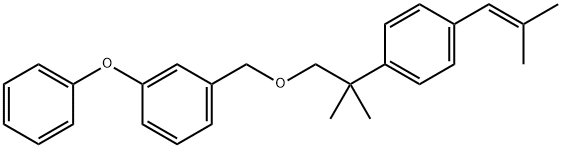 1-((2-(4-(2-Methyl-1-propenyl)phenyl)-2-methylpropoxy)methyl)-3-phenox ybenzene Structure