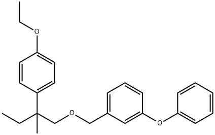 3-Phenoxybenzyl 2-(4-ethoxyphenyl)-2-ethylpropyl ether Struktur