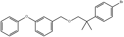 3-Phenoxybenzyl 2-(4-bromophenyl)-2-methylpropyl ether 结构式