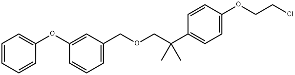 1-((2-(4-(2-Chloroethoxy)phenyl)-2-methylpropoxy)methyl)-3-phenoxybenz ene 结构式