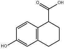1-NAPHTHALENECARBOXYLIC ACID, 1,2,3,4-TETRAHYDRO-6-HYDROXY- Structure
