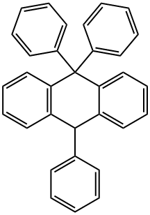 9,10-Dihydro-9,9,10-triphenylanthracene Structure