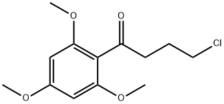 4-クロロ-1-(2,4,6-トリメトキシフェニル)-1-ブタノン 化学構造式