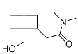 Cyclobutaneacetamide, 2-(hydroxymethyl)-N,N,2,3,3-pentamethyl- (9CI) Structure