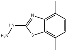 2(3H)-Benzothiazolone,4,7-dimethyl-,hydrazone(9CI) Structure