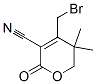 4-(bromomethyl)-5,5-dimethyl-2-oxo-6H-pyran-3-carbonitrile Struktur