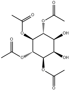 D-MYO-肌醇 3,4,5,6-四乙酸酯, 80953-32-8, 结构式