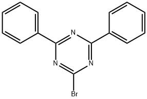 2-ブロモ-4,6-ジフェニル-1,3,5-トリアジン 化学構造式