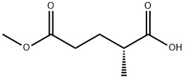 (R)-2-メチルグルタル酸5-メチル 化学構造式