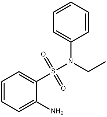 2-アミノ-N-エチル-N-フェニルベンゼンスルホンアミド 化学構造式