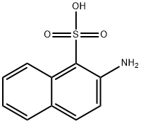 2-アミノ-1-ナフタレンスルホン酸 化学構造式