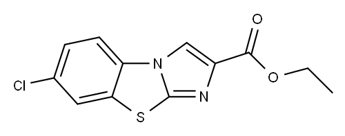 7-CHLOROIMIDAZO[2,1-B]BENZOTHIAZOLE-2-CARBOXYLIC ACID ETHYL ESTER Structure
