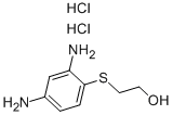 2-[(2,4-diaminophenyl)thio]ethanol dihydrochloride Structure