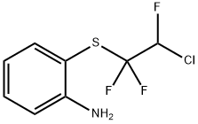 2-[(2-クロロ-1,1,2-トリフルオロエチル)チオ]ベンゼンアミン 化学構造式