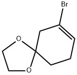 3-溴-3-环己烯酮缩乙二醇 结构式