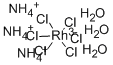AMMONIUM HEXACHLORORHODATE(III) TRIHYDRATE 结构式