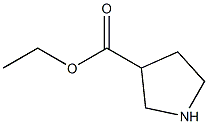 ピロリジン-3-カルボン酸エチル 化学構造式