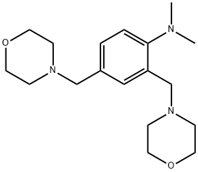 N,N-dimethyl-2,4-bis(morpholin-4-ylmethyl)aniline 结构式