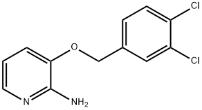 3-((3,4-二氯苄基)氧基)吡啶-2-胺 结构式