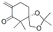 1,3-Dioxaspiro[4.5]decan-7-one,2,2,6,6-tetramethyl-8-methylene-,(5S)-(9CI) Structure