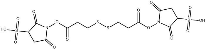 3,3'-二硫代双(磺酸琥珀酰亚氨基丙酸酯) 结构式